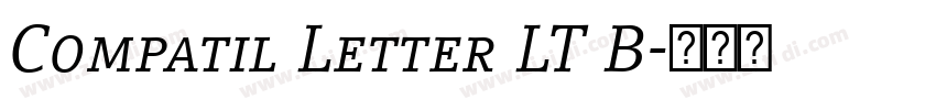 Compatil Letter LT B字体转换